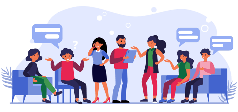 Ask questions illustration