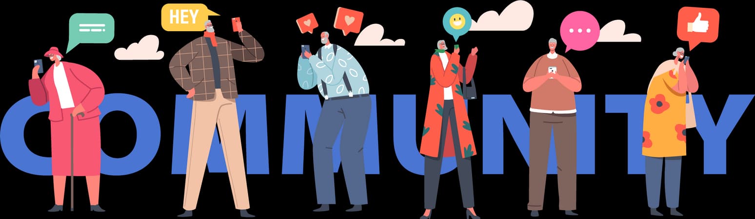 Join to the community illustration