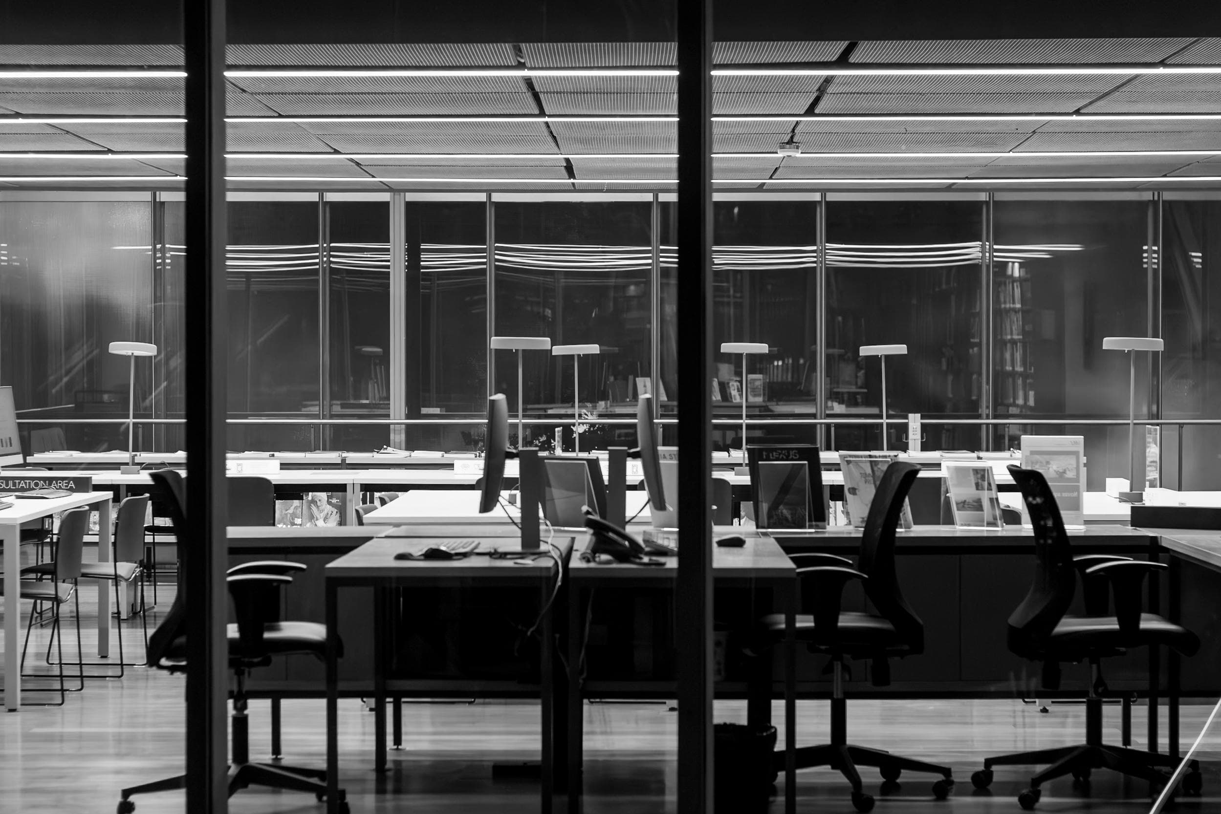 inside the office